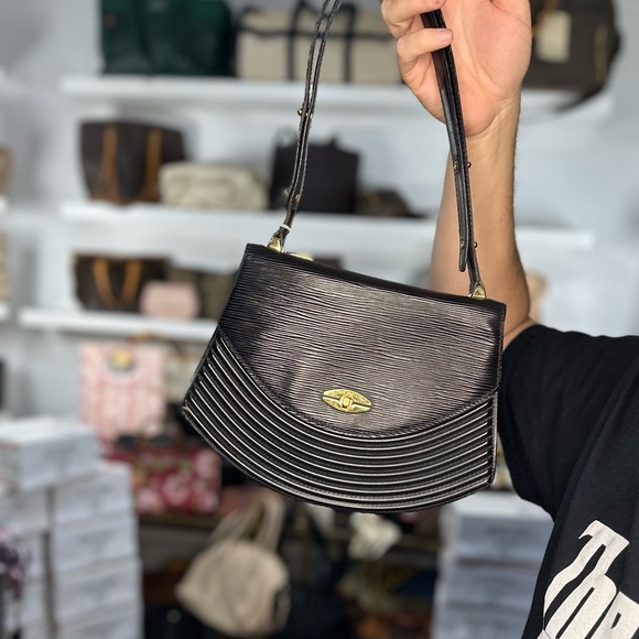 Louis Vuitton Handbags - LV Black Epi Leather Rare Adjustable Bag